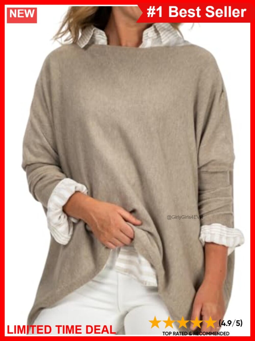 Cotton Knit Jumper Lightweight Sweater Tunic Boat Neck Long Sleeve